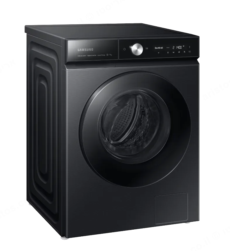 Samsung מכונת כביסה פתח חזית 11 ק"ג בטכנולוגיית ™AI Ecobubble מנוע אינוורטר צבע שחור תוצרת Samsung דגם WW11BB9445GB — תמונה 2