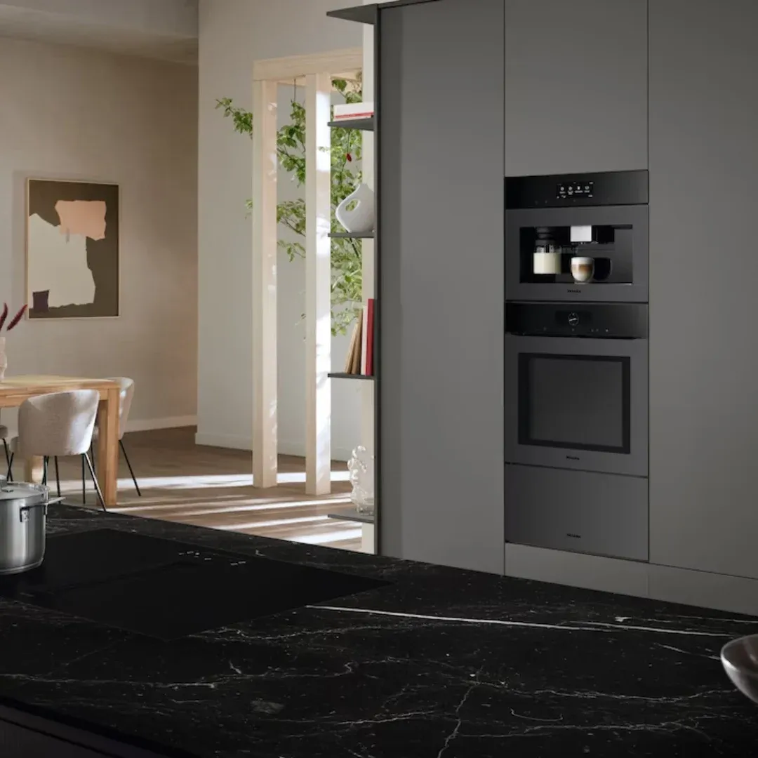 Miele תנור שף פירוליטי אפייה עם לחות ArtLine Touch2Open M-Touch תוצרת Miele דגם H 7860 BPX Obsidian black matt — תמונה 11