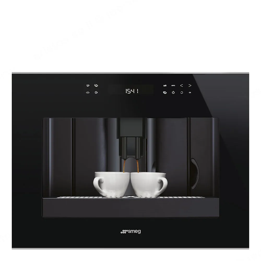 SMEG מכונת קפה אוטומטית זכוכית שחורה,מסדרת Dolce Stil Novo תוצרת SMEG דגם CMS4601NX — תמונה 2