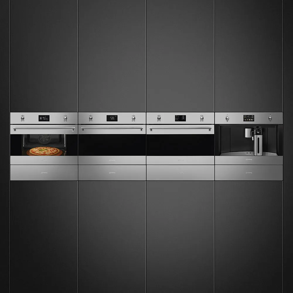 SMEG מכונת קפה בנויה 45 ס"מ נירוסטה מוברשת מסדרת Classic תוצרת SMEG דגם CMS4303X — תמונה 7