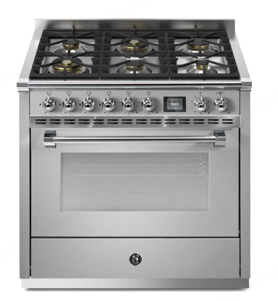 Steel תנור COMBISTEAM משולב כיריים 90 ס"מ 315 מעלות גימור נירוסטה תוצרת Steel דגם Ascot 90 INOX — תמונה 2