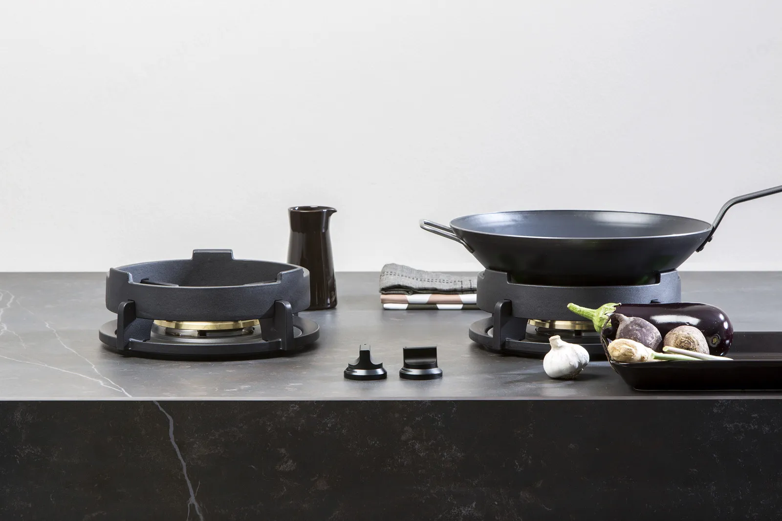 PITT cooking כיריים גז 2 מבערי ווק 5 KW רוחב ארון 70 ס"מ מבית PITT cooking דגם Bromo — תמונה 9