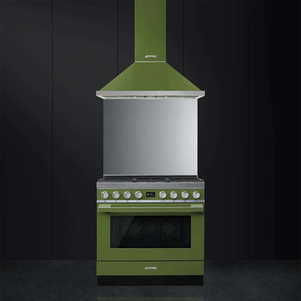SMEG תנור משולב עם כיריים גז, מסדרת PORTOFINO בצבע ירוק זית,תוצרת SMEG דגם CPF9GMOG — תמונה 6