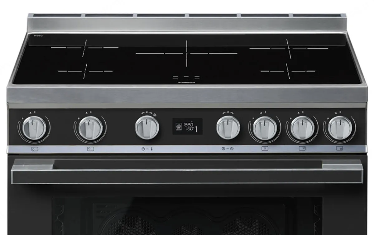SMEG תנור פירוליטי משולב עם כיריים אינדוקציה מסדרת PORTOFINO בצבע אפור תוצרת SMEG דגם CPF9IPAN — תמונה 2
