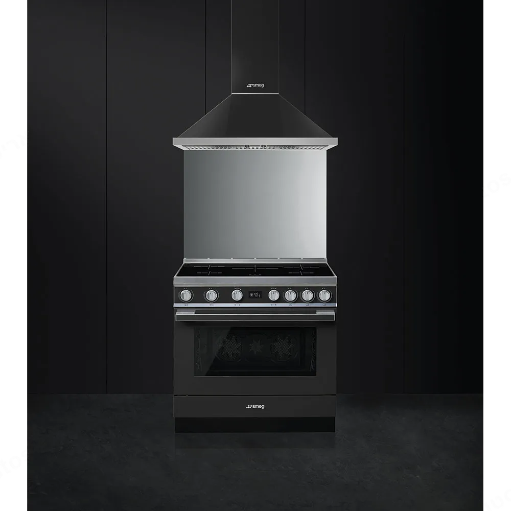 SMEG תנור פירוליטי משולב עם כיריים אינדוקציה מסדרת PORTOFINO בצבע אפור תוצרת SMEG דגם CPF9IPAN — תמונה 3
