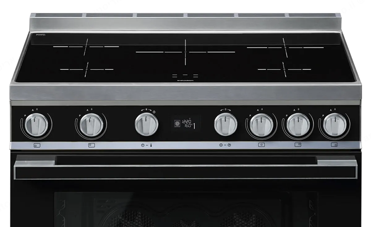 SMEG תנור פירוליטי משולב עם כיריים אינדוקציה מסדרת PORTOFINO בצבע שחור תוצרת SMEG דגם CPF9IPBL — תמונה 2