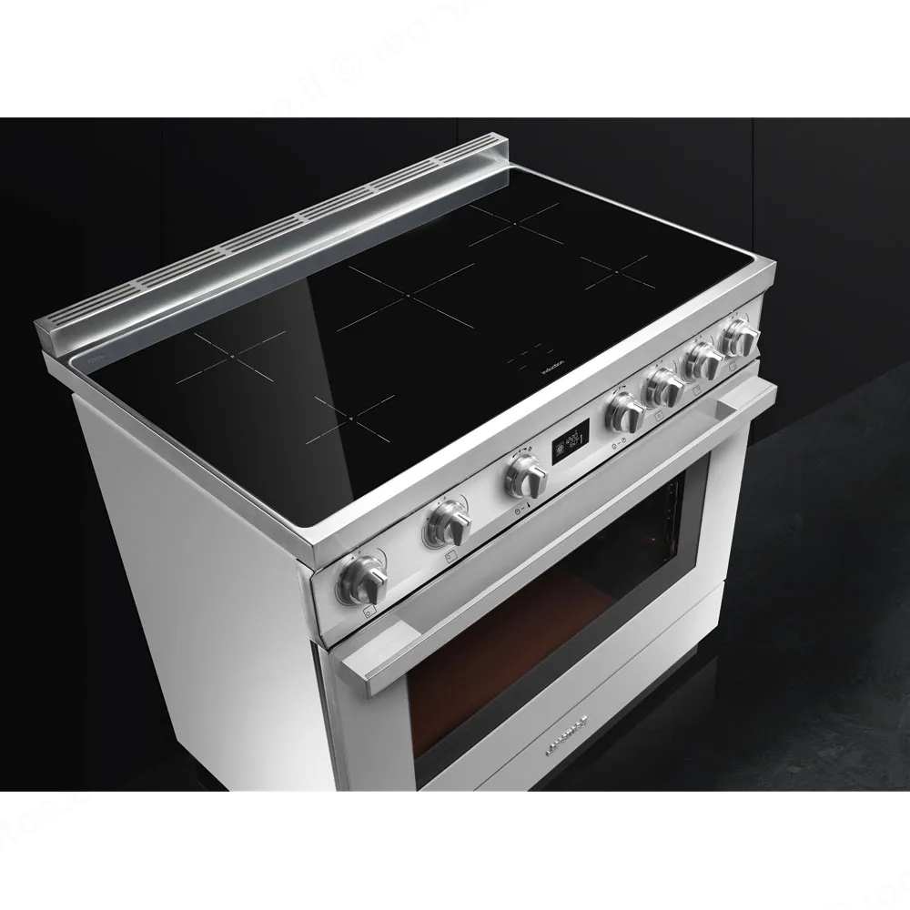 SMEG תנור פירוליטי משולב עם כיריים אינדוקציה מסדרת PORTOFINO בצבע נירוסטה תוצרת SMEG דגם CPF9IPX — תמונה 2