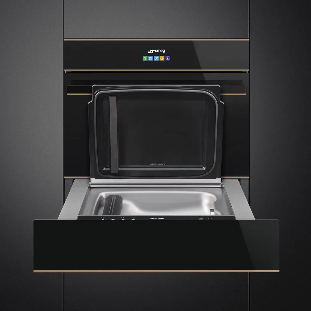 SMEG  מגירת ואקום אינטגרלית 14 ס"מ סדרת Dolce Stil Novo תוצרת SMEG דגם CPV615NR — תמונה 5