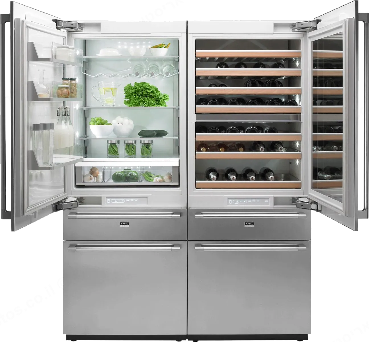 ASKO מקרר HIGH-END ענק מקפיא תחתון רוחב 150 ס"מ תוצרת ASKO דגם RWF2826S — תמונה 2
