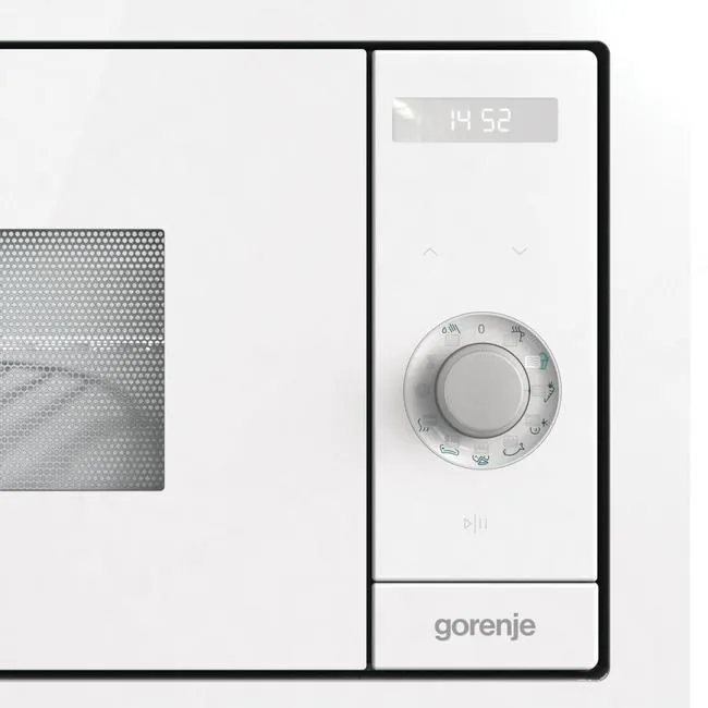 Gorenje מיקרוגל אינטגרלי כולל גריל זכוכית לבנה מסדרת SIMPLICITY תוצרת Gorenje דגם BM235SYW — תמונה 4