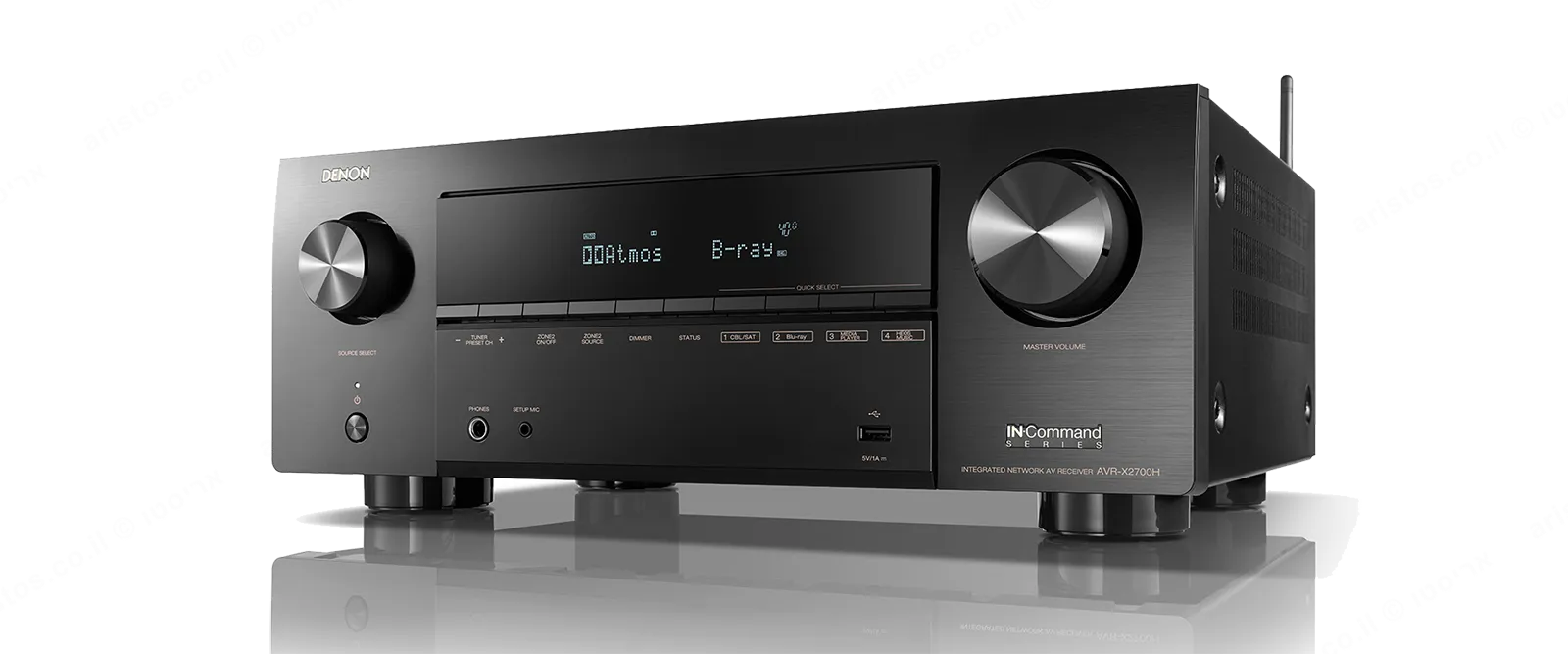 Denon רסיבר 7.2 8K 3D Audio שליטה קולית HEOS Built-in מבית DENON דגם AVR-X2700H — תמונה 2