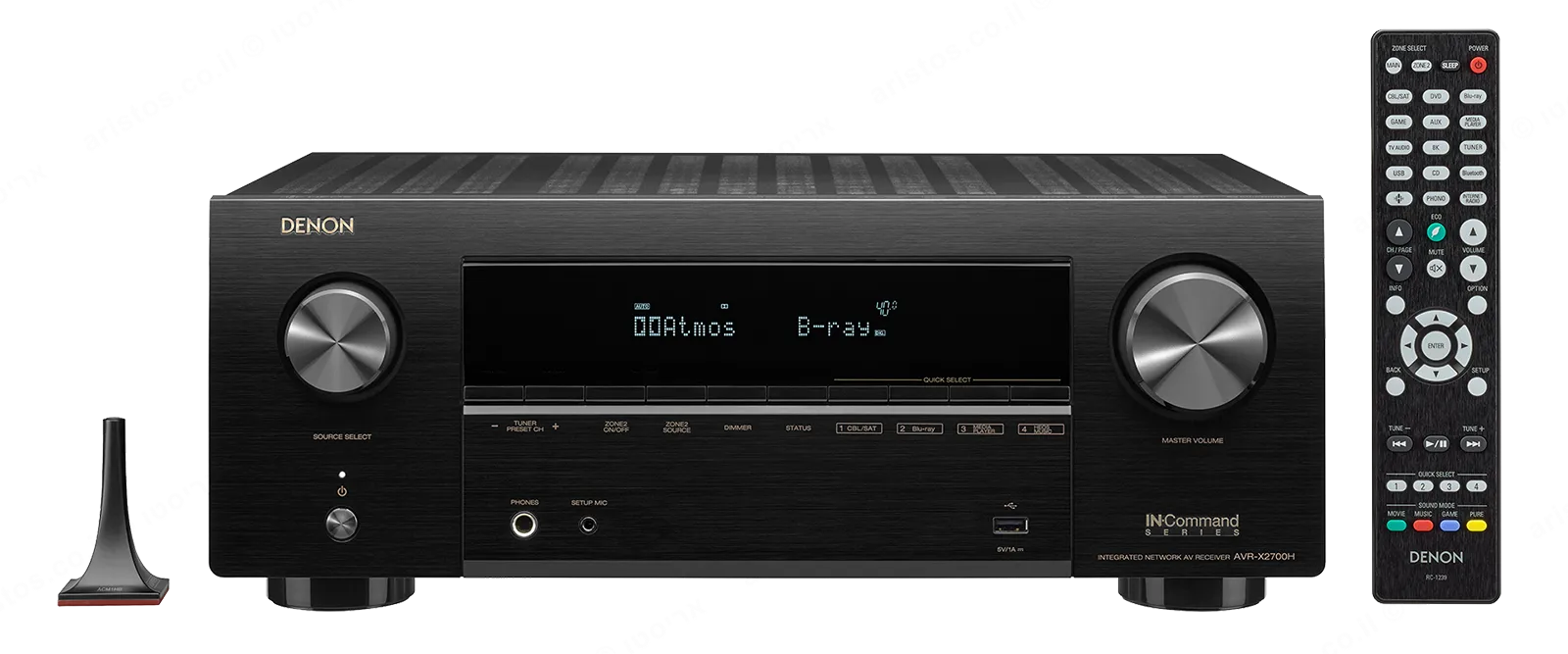 Denon רסיבר 7.2 8K 3D Audio שליטה קולית HEOS Built-in מבית DENON דגם AVR-X2700H — תמונה 3