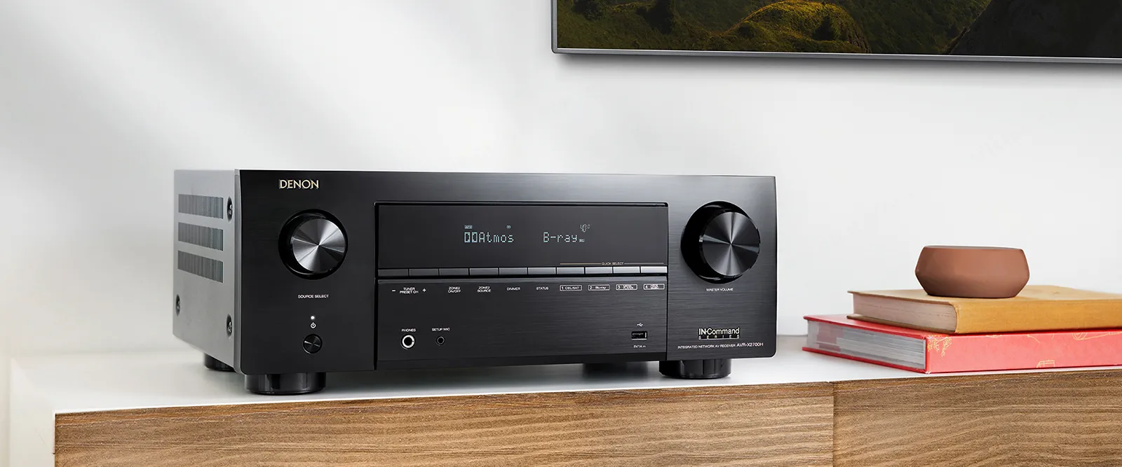 Denon רסיבר 7.2 8K 3D Audio שליטה קולית HEOS Built-in מבית DENON דגם AVR-X2700H — תמונה 6