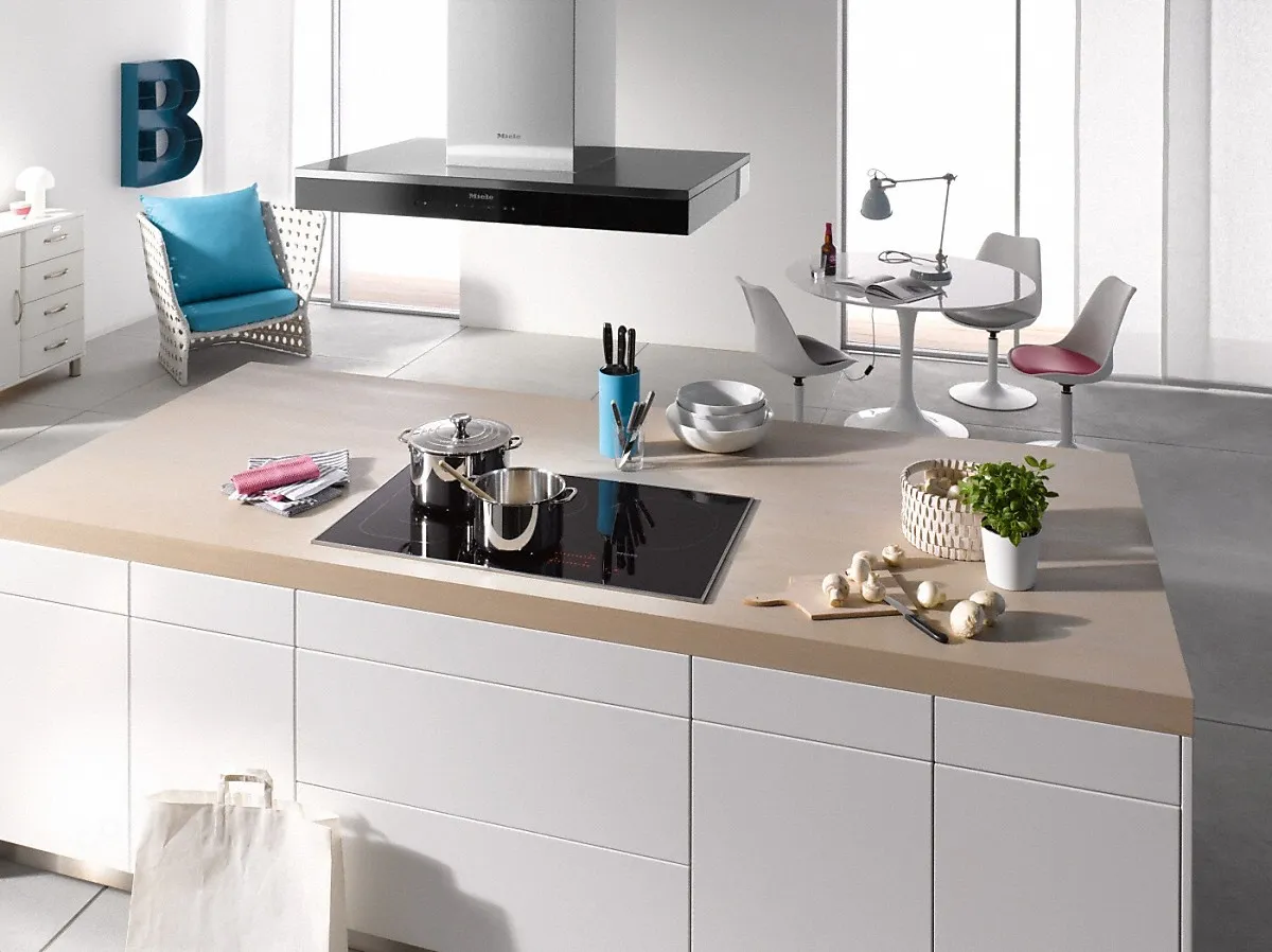 Miele קולט אדים ארובה 90 ס"מ לאי בצבע לבן MIELE DA6690D — תמונה 4