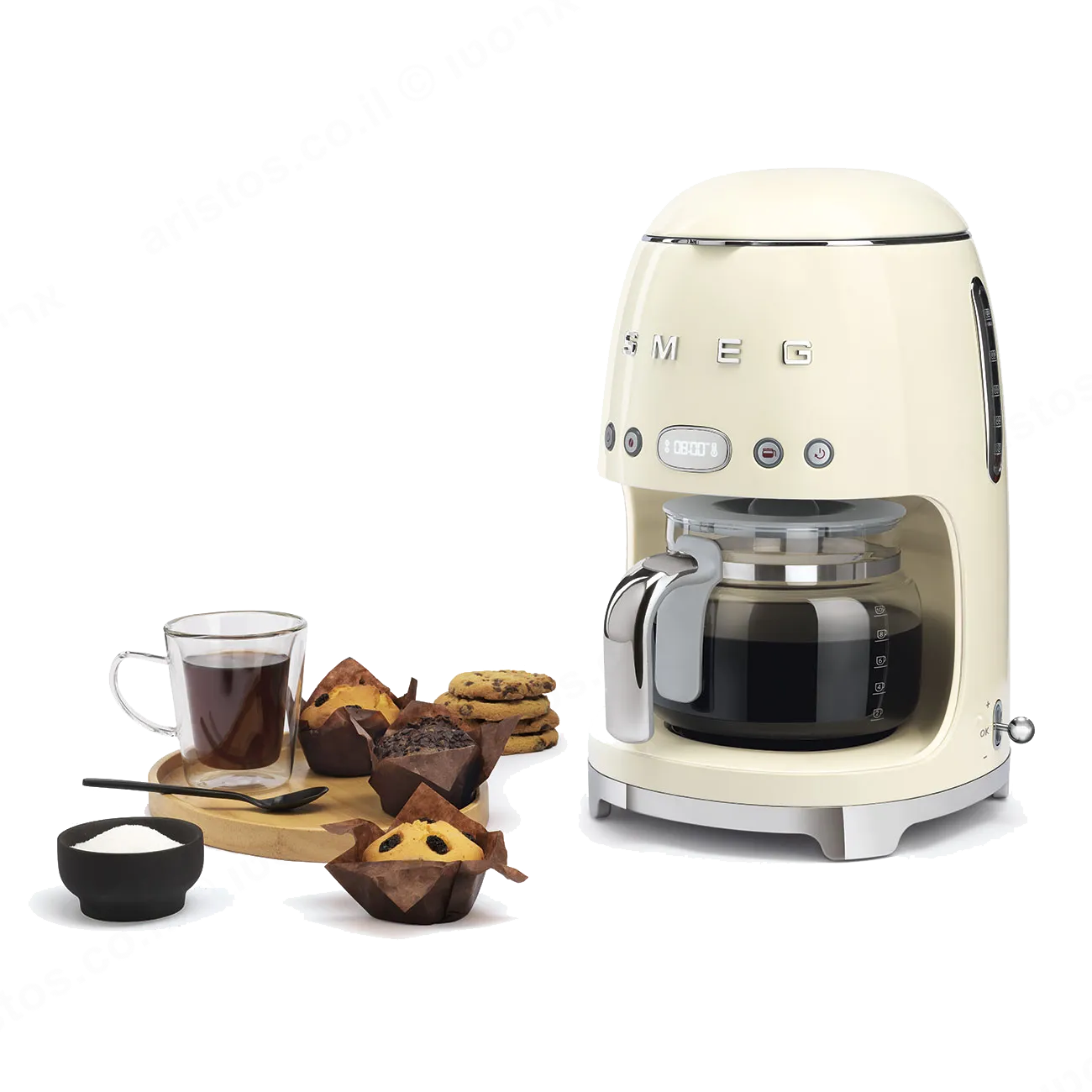 SMEG מכונת קפה פילטר בצבע שמנת מסדרת 50's Retro Style,תוצרת SMEG דגם DCF02CREU — תמונה 7