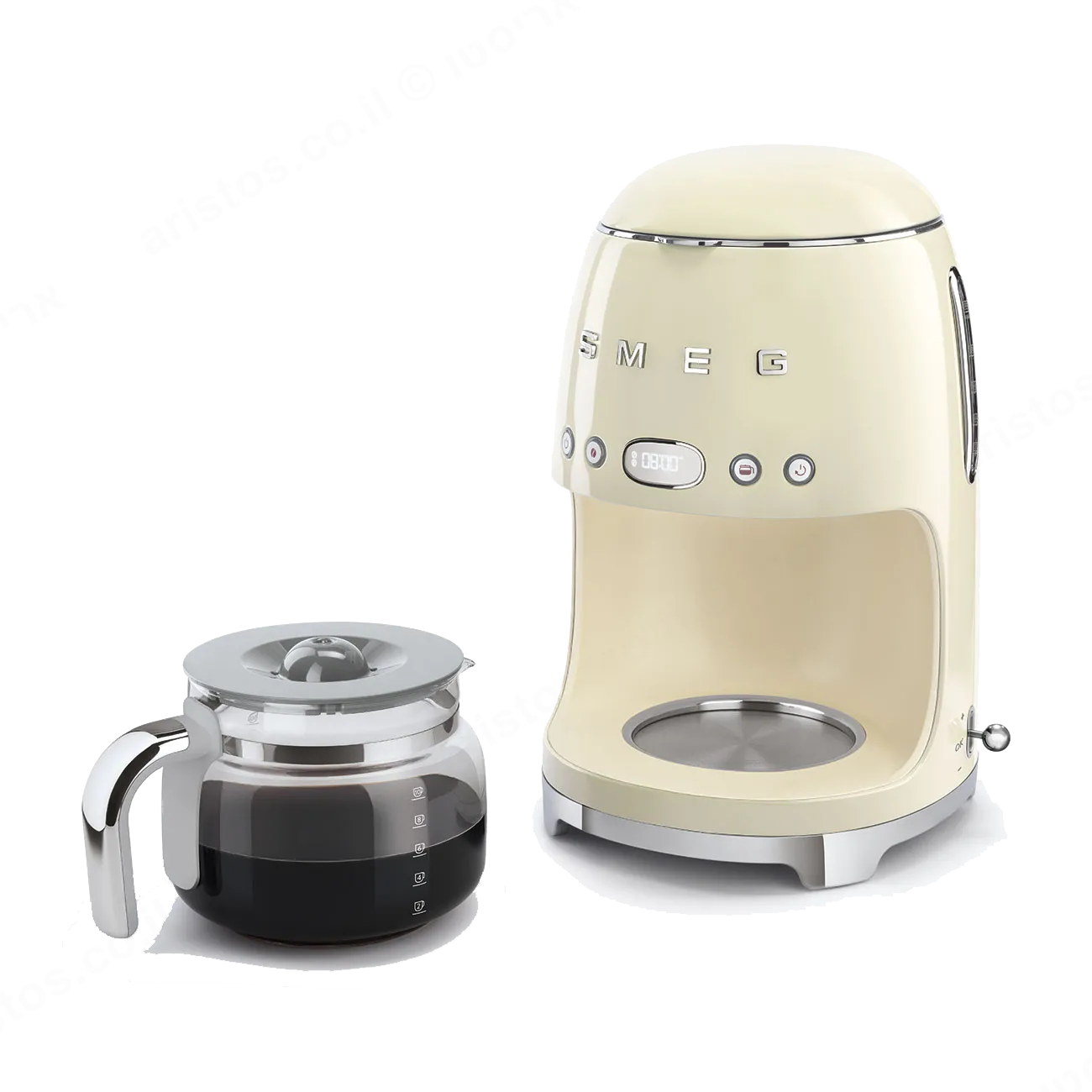 SMEG מכונת קפה פילטר בצבע שמנת מסדרת 50's Retro Style,תוצרת SMEG דגם DCF02CREU — תמונה 6