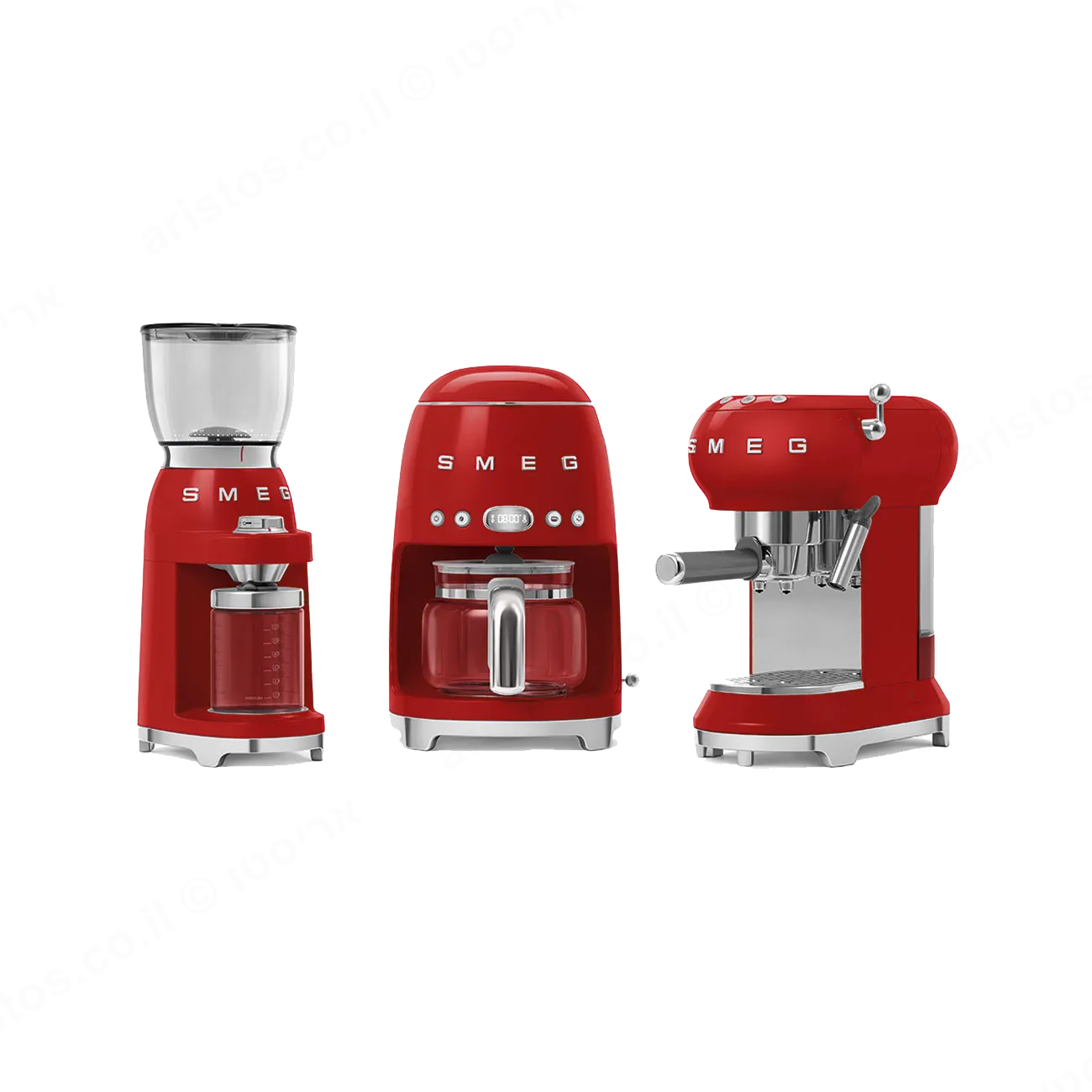 SMEG מכונת קפה פילטר בצבע אדום מסדרת 50's Retro Style,תוצרת SMEG דגם DCF02RDEU — תמונה 4