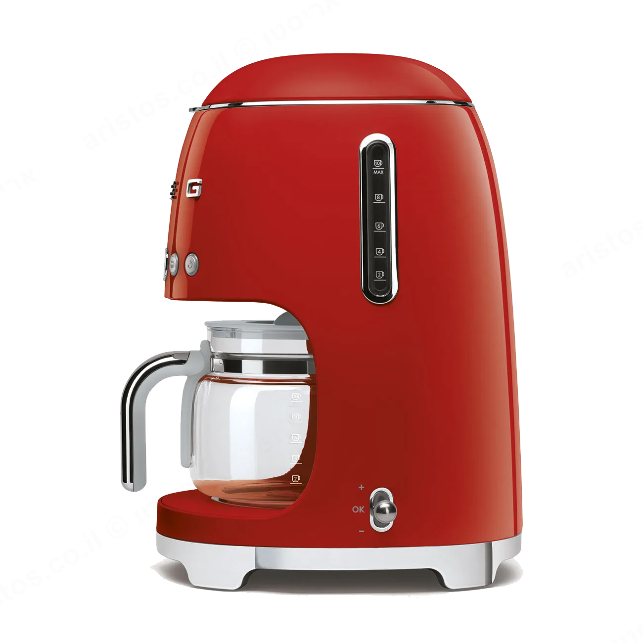 SMEG מכונת קפה פילטר בצבע אדום מסדרת 50's Retro Style,תוצרת SMEG דגם DCF02RDEU — תמונה 2