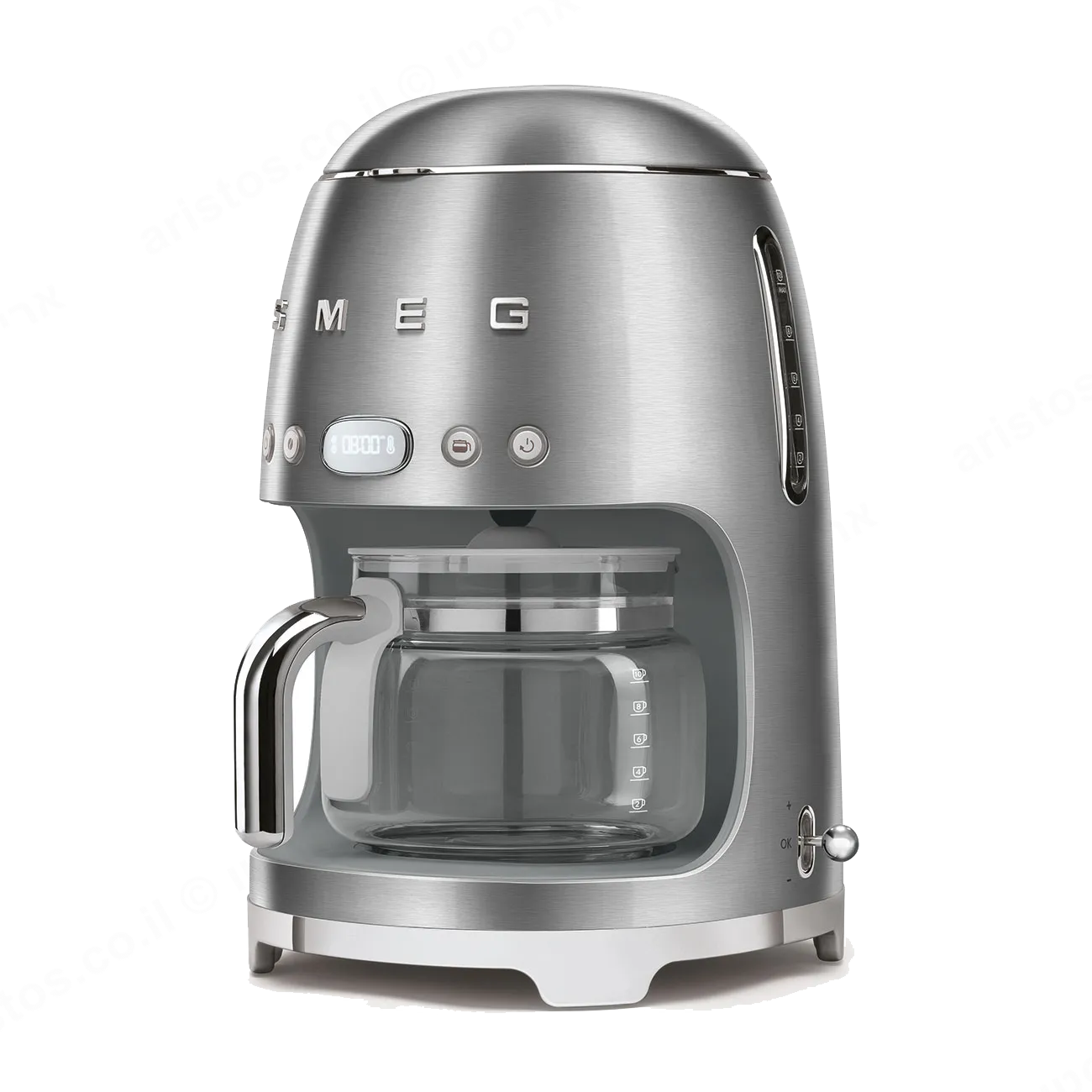SMEG מכונת קפה פילטר בצבע נירוסטה מסדרת 50's Retro Style,תוצרת SMEG דגם DCF02SSEU — תמונה 2