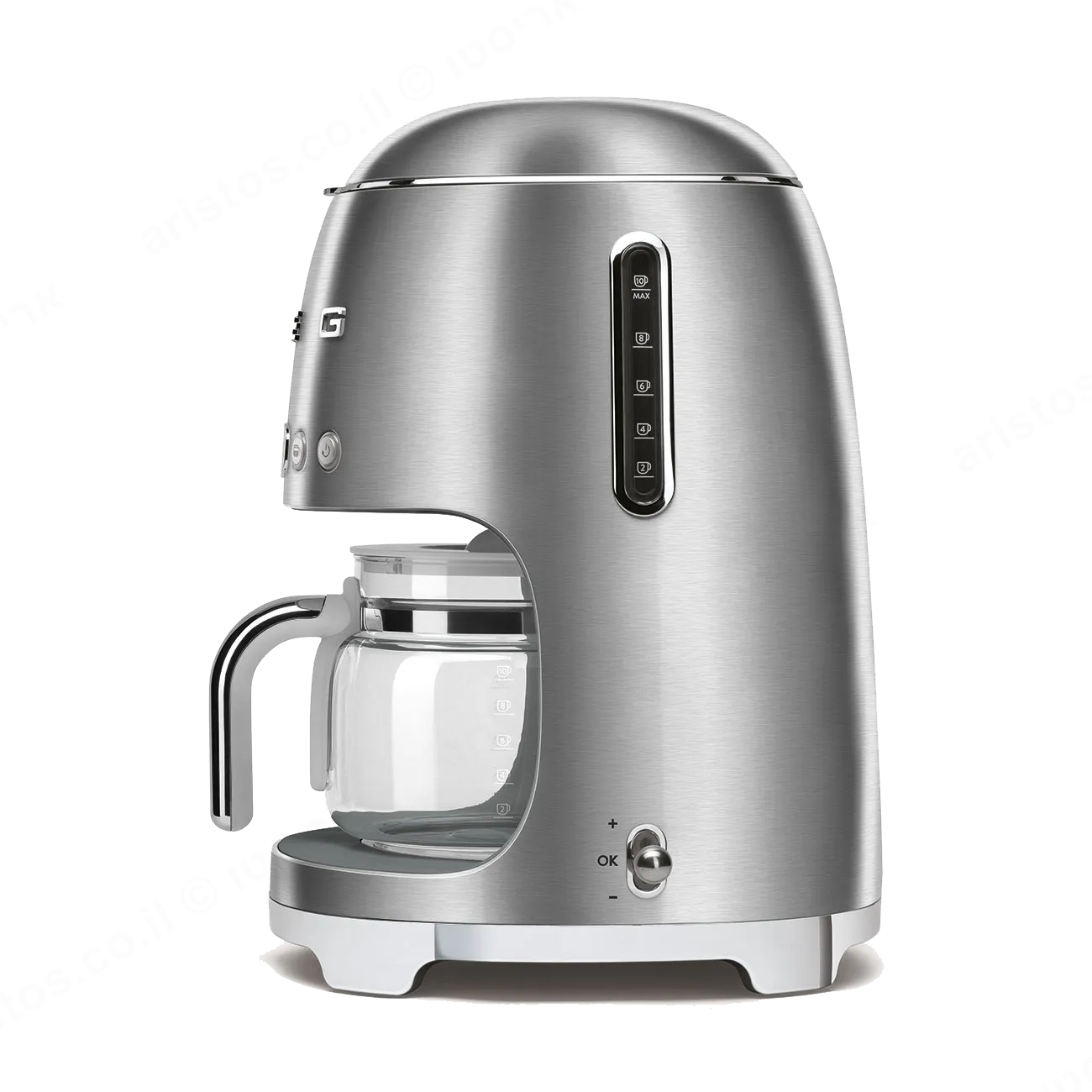 SMEG מכונת קפה פילטר בצבע נירוסטה מסדרת 50's Retro Style,תוצרת SMEG דגם DCF02SSEU — תמונה 3