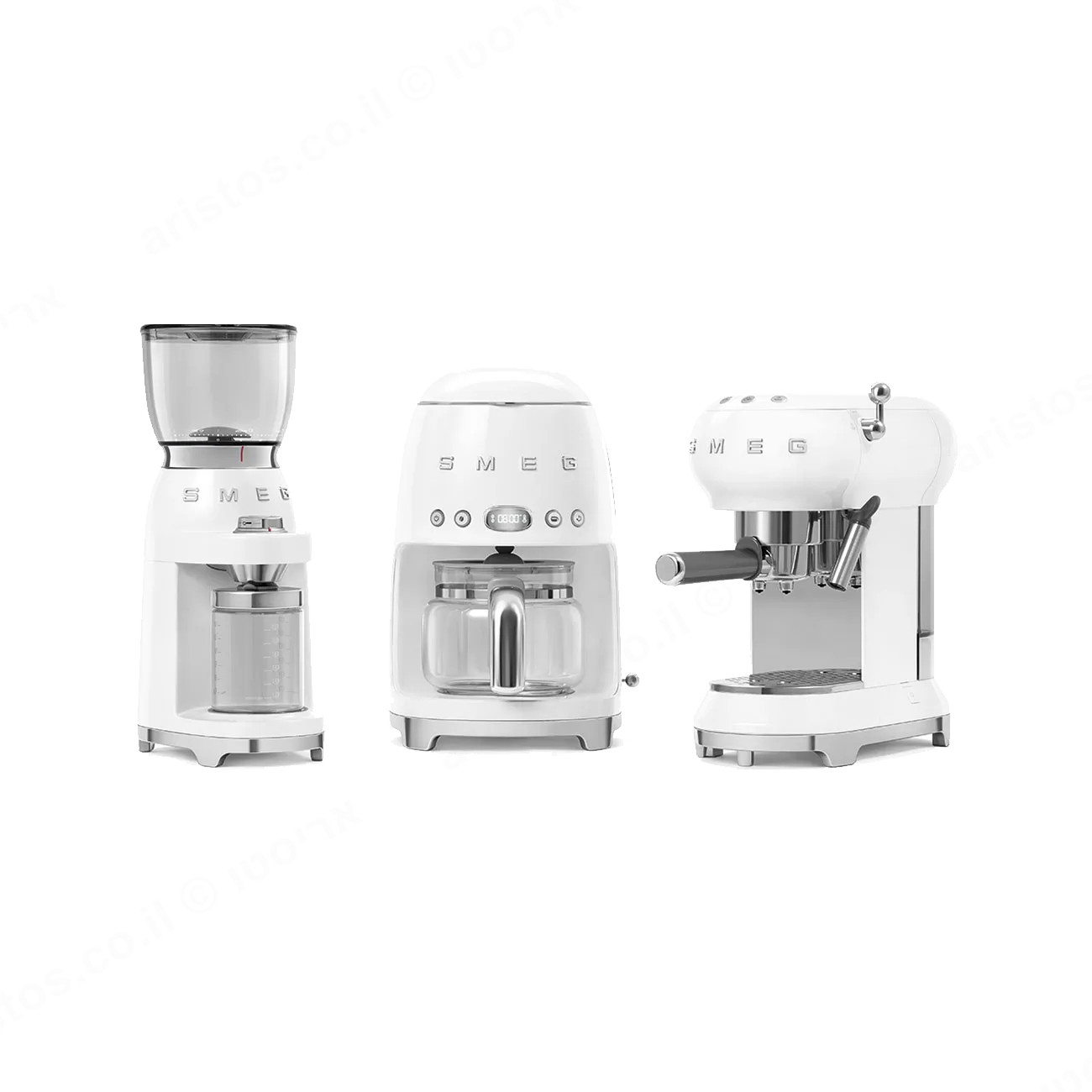 SMEG מכונת קפה פילטר בצבע לבן מסדרת 50's Retro Style,תוצרת SMEG דגם DCF02WHEU — תמונה 4