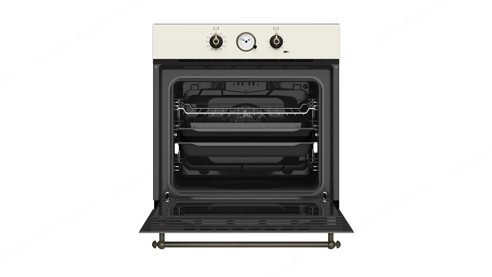 Teka תנור בנוי 60 ס"מ עיצוב כפרי וניל מוברש ניקוי Hydroclean® PRO תוצרת TEKA דגם HRB-6300VN — תמונה 7