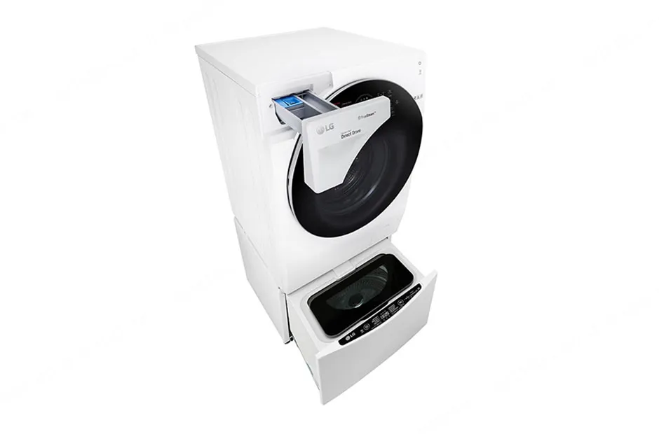 LG מכונת כביסה 12 ק"ג Twin Wash משולבת מייבש  LG דגם F1208CWT  — תמונה 4