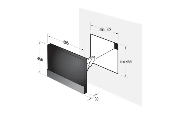 Gorenje דלת הרמה מעוצבת למיקרוגל מסדרת GORENJE PURE LINE DFM46PAX — תמונה 2