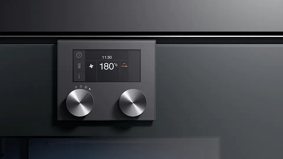 GAGGENAU תנור בנוי 60 ס"מ פירוליטי דלת ציר ימין גימור אנטרציט סדרה 400 תוצרת GAGGENAU דגם BO470102 — תמונה 5