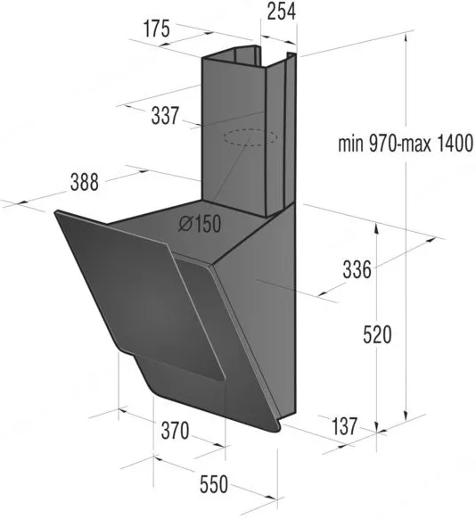 Gorenje קולט אדים מסדרת ORA ITO המעוצבת GORENJE DKG552 — תמונה 5