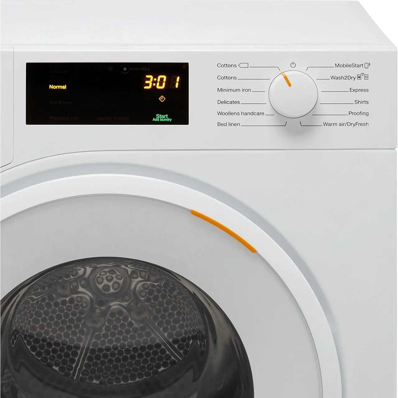 Miele מייבש כביסה 8 ק"ג קונדנסור עם משאבת חום EcoSpeed מבית  MIELE דגם TSC 643 WP — תמונה 4
