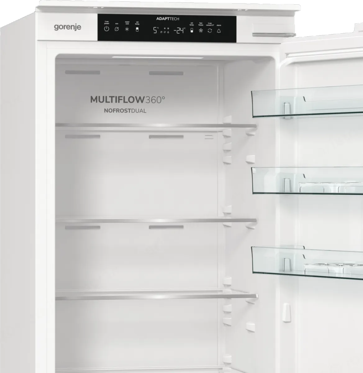 Gorenje מקרר אינטגרלי 60 ס"מ מקפיא תחתון גמיש 284 ליטר NoFrost Dual תוצרת Gorenje דגם NRKI519E41 — תמונה 8