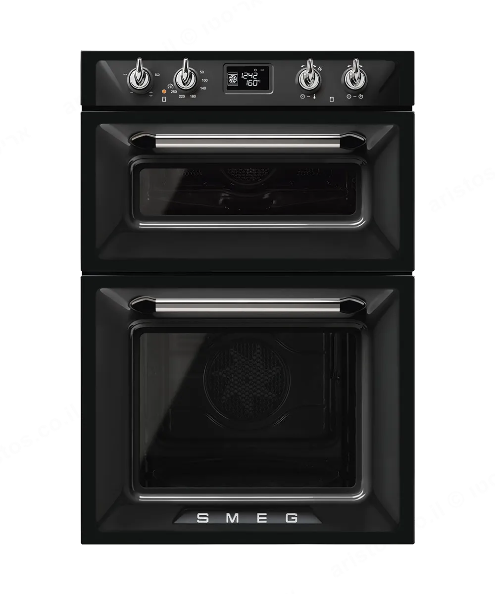 SMEG תנור מיקרוגל קומבינציות קומפקטי 60 ס"מ, שחור מסדרת Victoria תוצרת SMEG דגם SF4920MCN1 — תמונה 2
