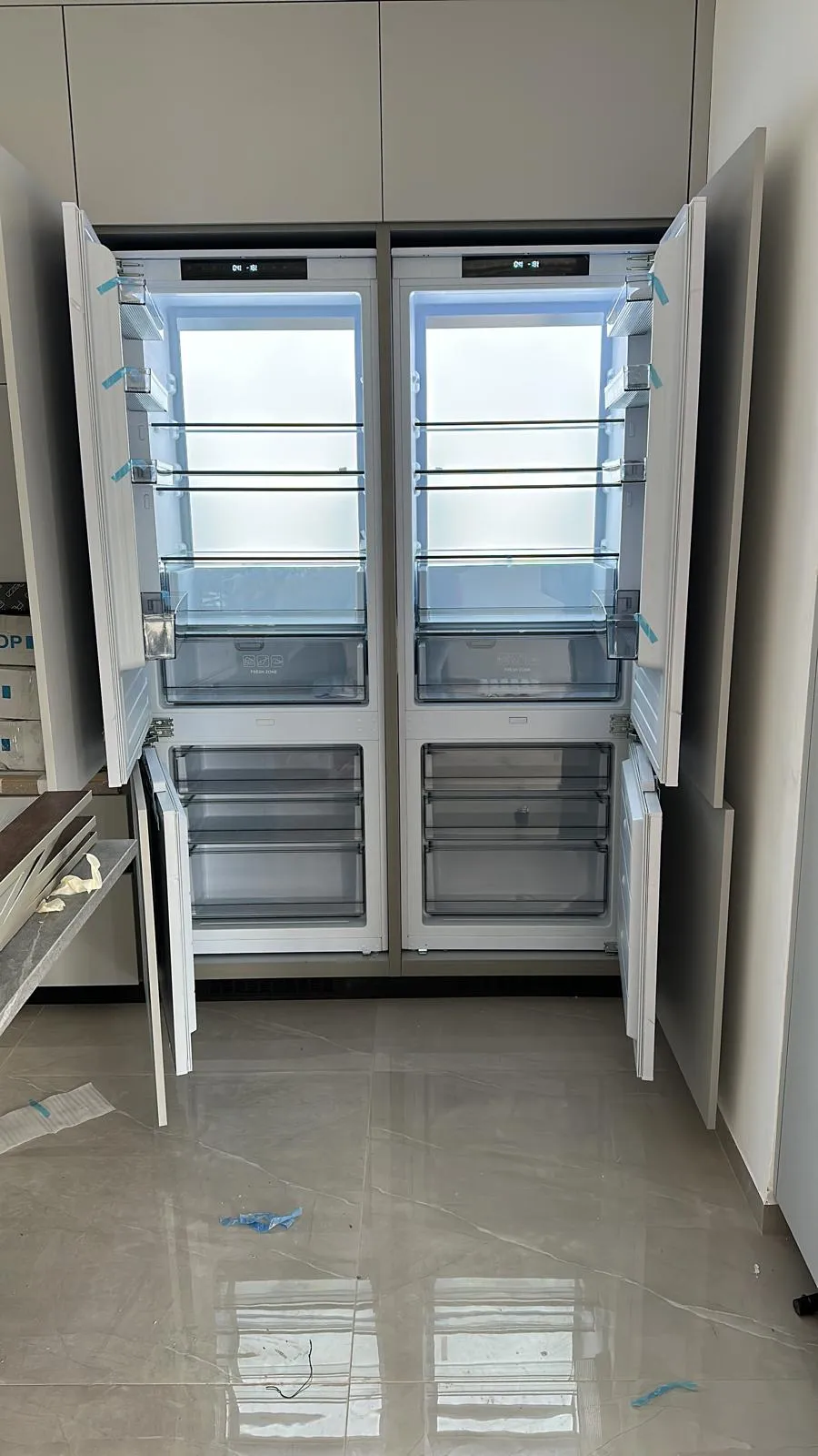 Bompani מקרר אינטגרלי מקפיא תחתון רוחב 70 ס"מ 338 ליטר Full NoFrost תוצרת Bompani דגם BO69BINF — תמונה 10