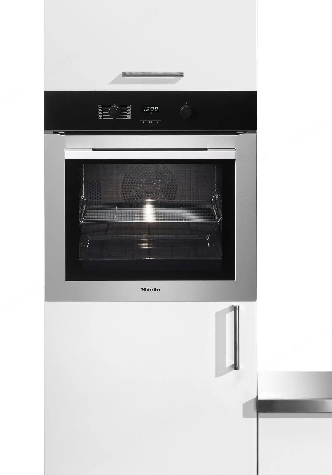 Miele תנור בנוי 60 ס"מ 76 ליטר סגירה ופתיחה שקטה ContourLine תוצרת Miele דגם H 2760 B — תמונה 2