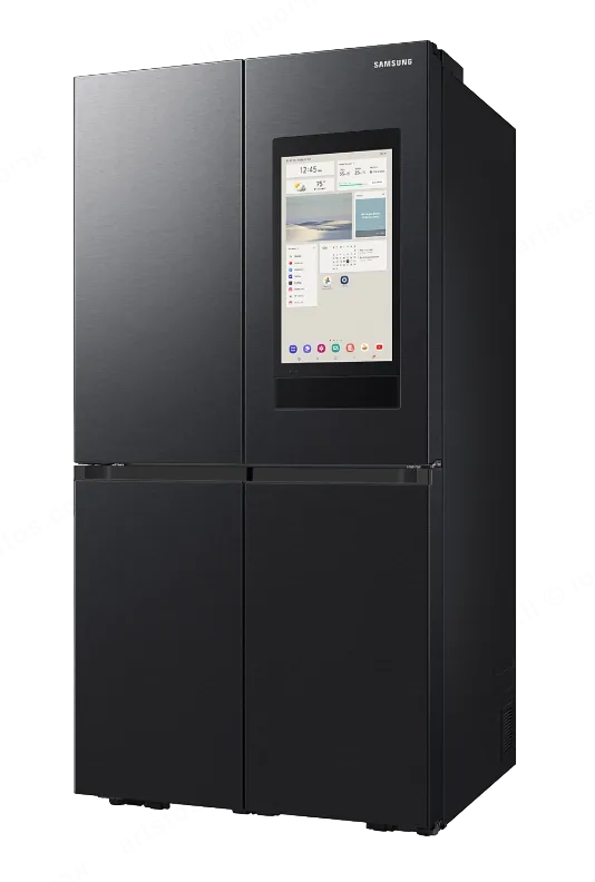 Samsung מקרר חכם 4 דלתות 90 ס"מ 842 ליטר מצב שבת קיוסק פנימי גימור שחור מוברש Family hub תוצרת Samsung דגם RF87DG9817B1 — תמונה 3