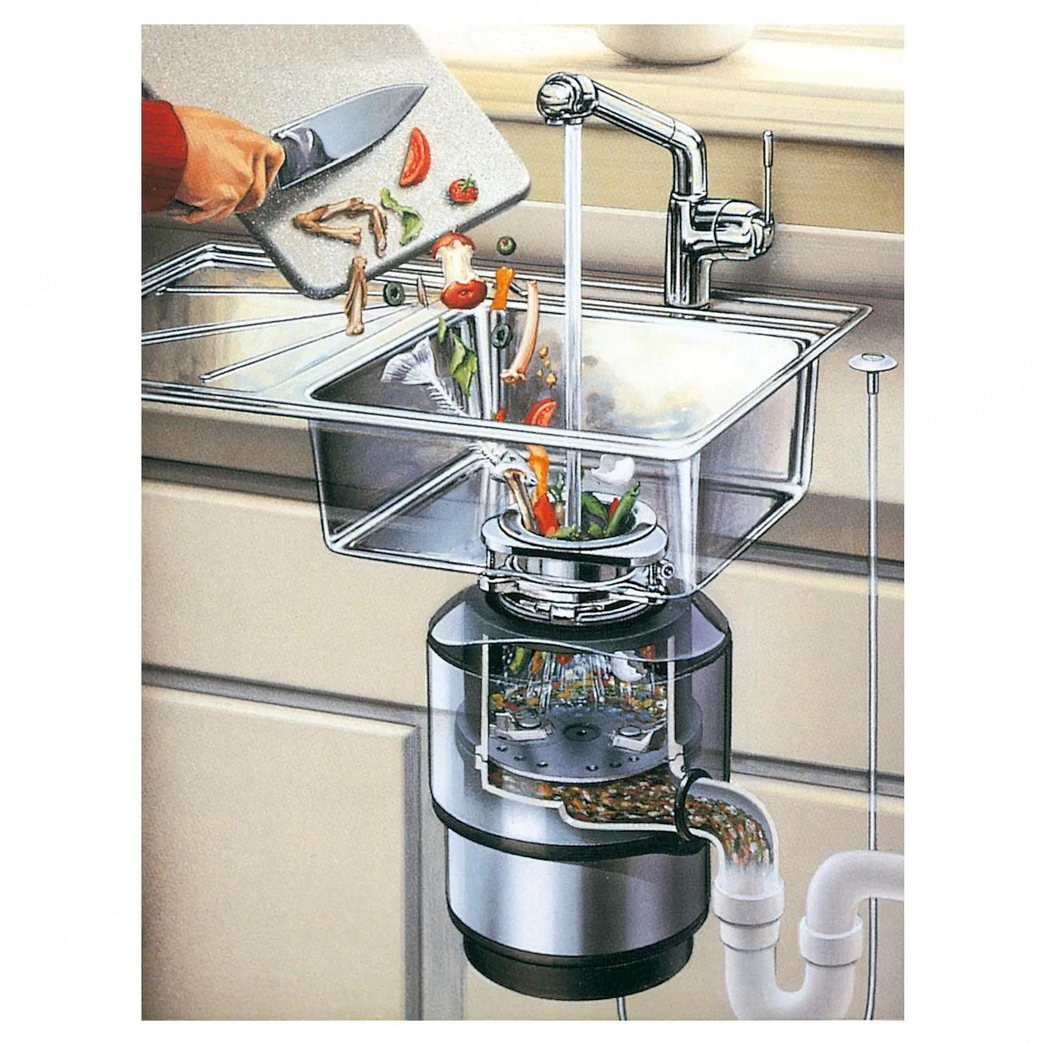 InSinkErator טוחן אשפה InSinkErator דגם ISE 56 תוצרת ארה"ב!  — תמונה 3