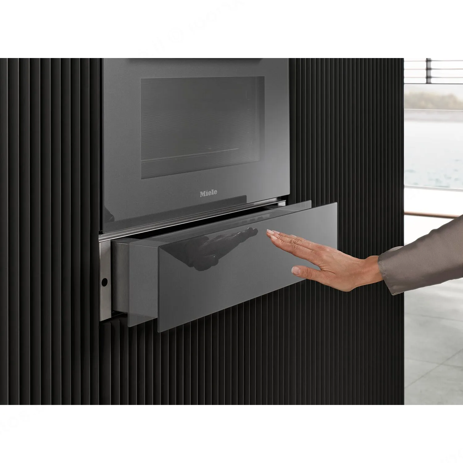 Miele מגירת חימום 14 ס"מ פתיחה בטאץ' בישול איטי תוצרת Miele דגם ESW 7010 black — תמונה 6