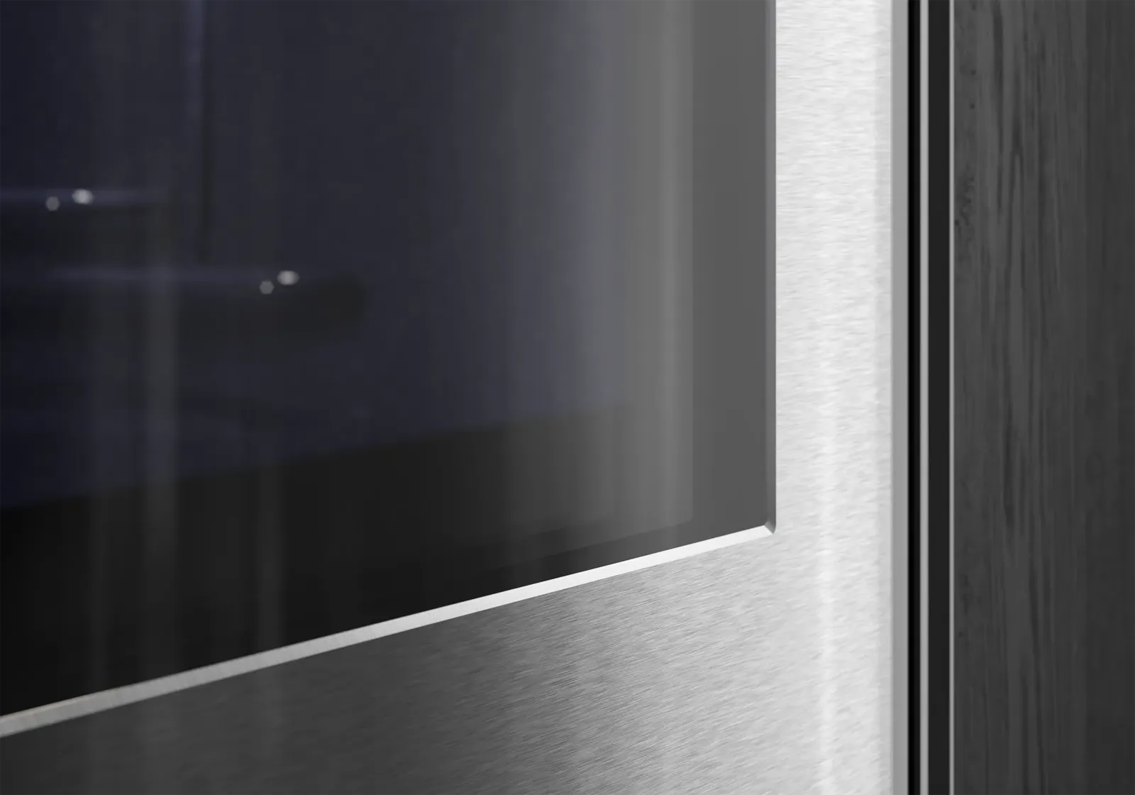 GAGGENAU תנור אידוי 76 ס"מ עם הזנת מים משולב טורבו וגריל דלת צד נירוסטה בציפוי זכוכית מעושנת סדרת Expressive תוצרת GAGGENAU דגם GS481120 — תמונה 3
