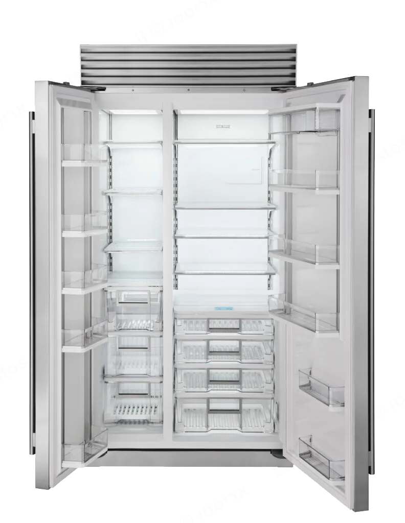 SUB ZERO מקרר ומקפיא SIDE BY SIDE קו ארון 107 ס"מ נירוסטה 682 ליטר יצרן קרח תוצרת Sub zero דגם ICBCL4250S/S — תמונה 4