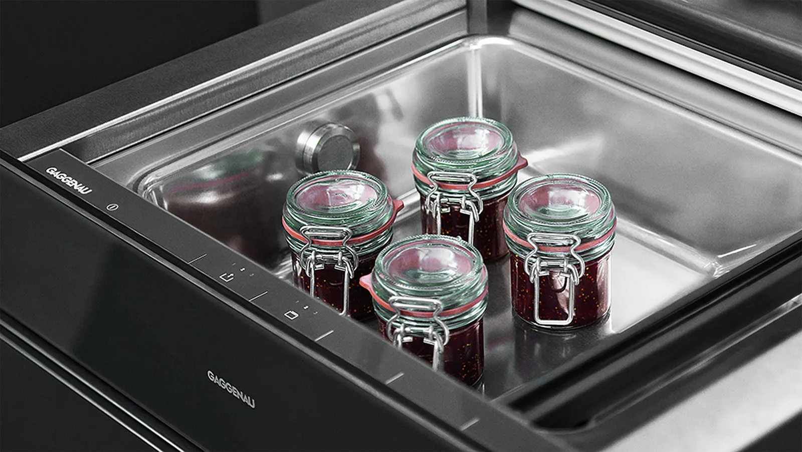 GAGGENAU מגירת ואקום אינטגרלית 14 ס"מ גימור כסוף סדרה 200 תוצרת GAGGENAU דגם DVP221130 — תמונה 5