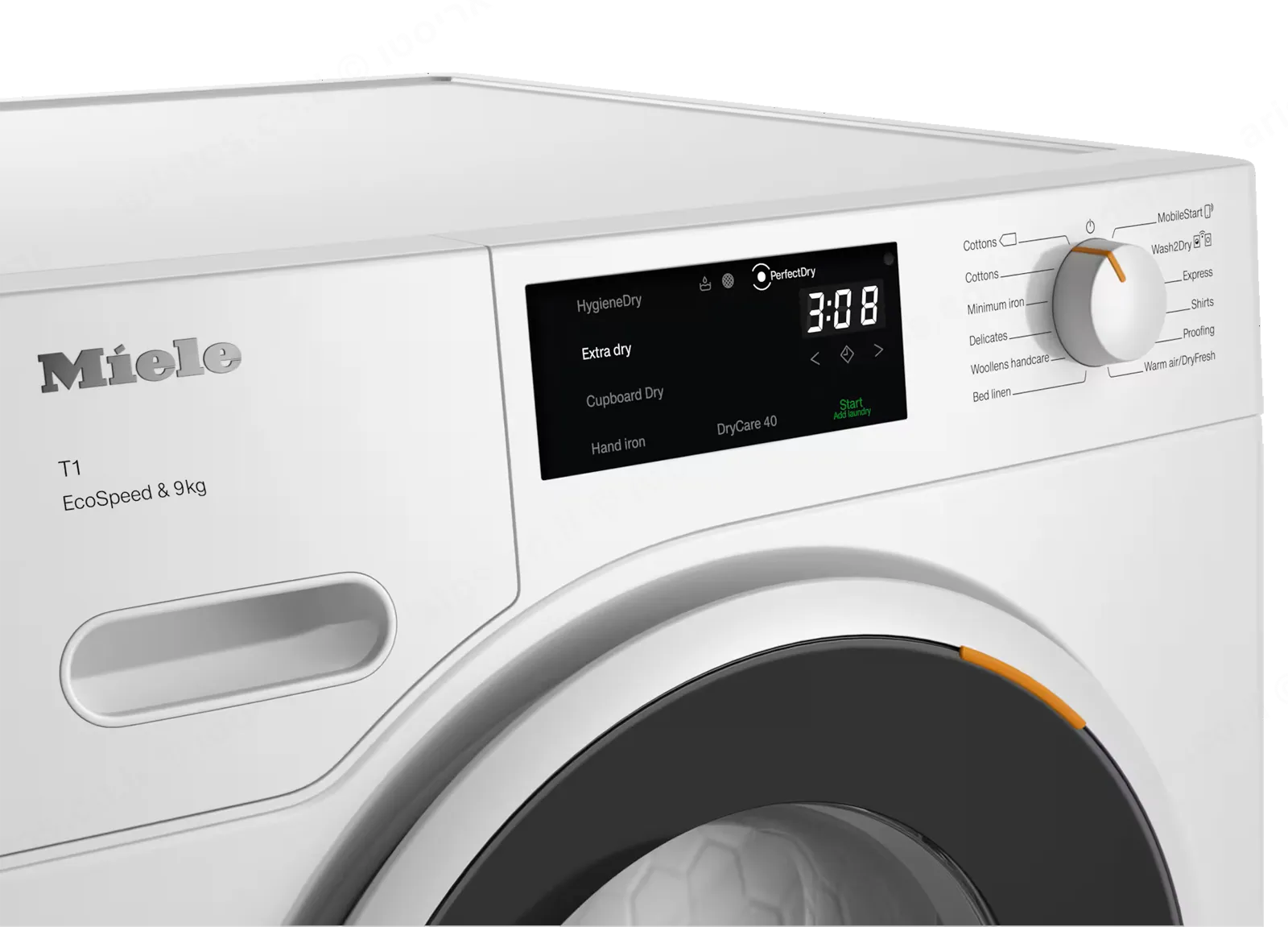 Miele מייבש כביסה 9 ק"ג קונדנסור עם משאבת חום EcoSpeed מבית  MIELE דגם TWD 640 WP — תמונה 8