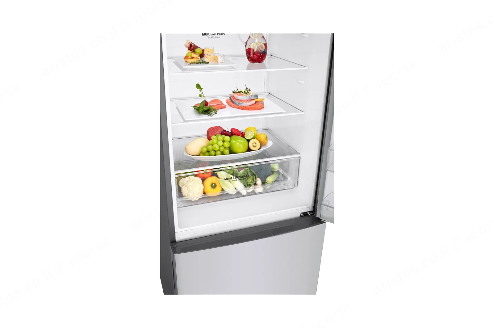 LG מקרר מקפיא תחתון 465 ליטר מדחס אינוורטר נירוסטה מוברשת מבית LG דגם GR-B479BF — תמונה 7
