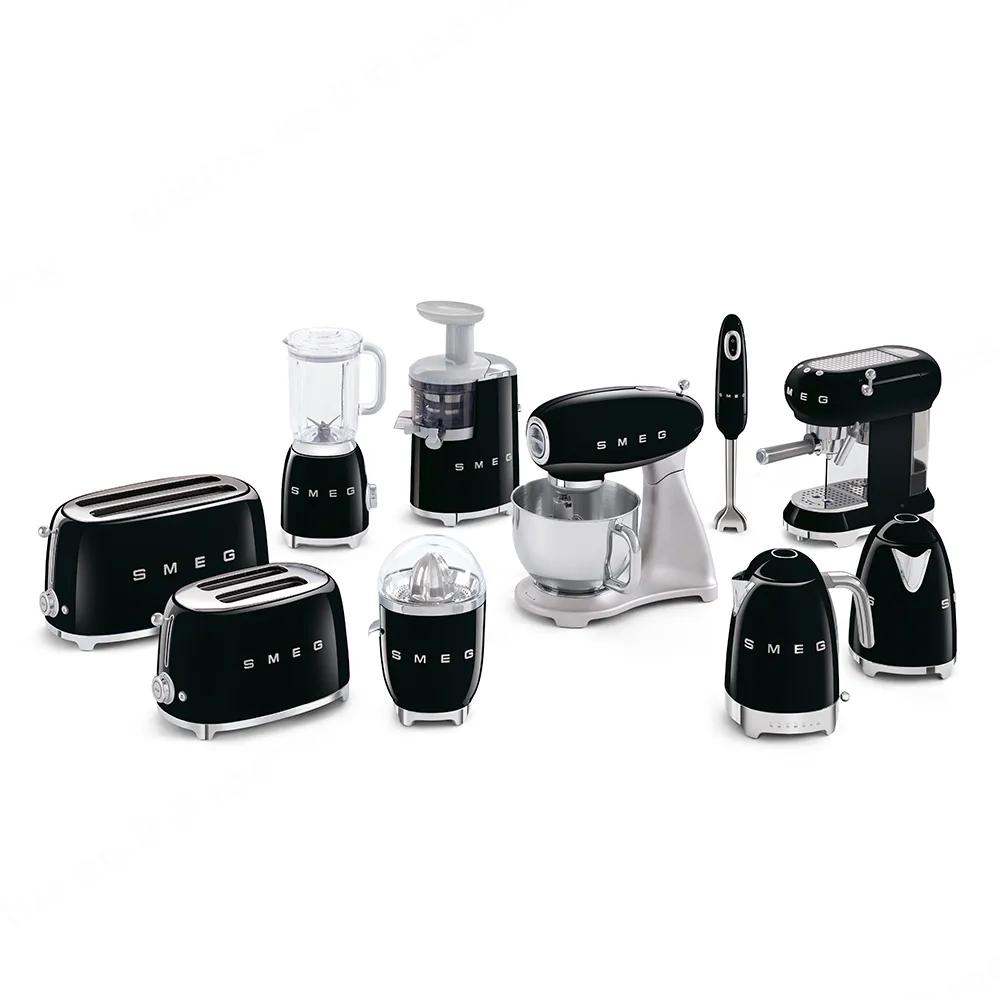 SMEG מכונת קפה מקצועית כולל מקצף חלב בצבע שחור מסדרת 50's Retro Style,תוצרת SMEG דגם ECF01BLEU — תמונה 7