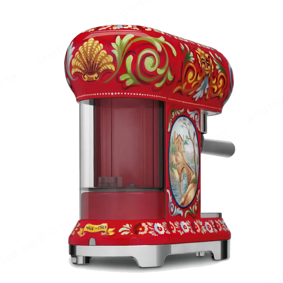 SMEG מכונת אספרסו בעיצוב DOLCE & GABBANA תוצרת SMEG דגם ECF01DGEU — תמונה 4