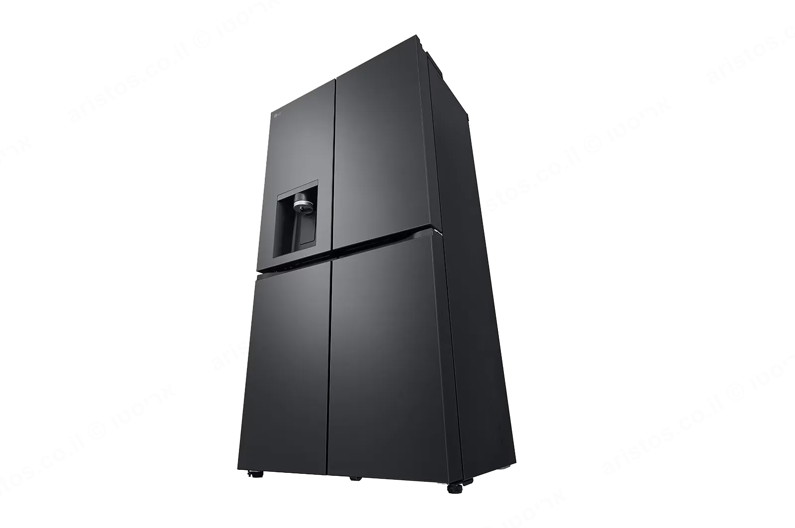 LG מקרר 4 דלתות 90 ס"מ 637 ליטר בר מים וקרח גימור פלדה שחורה מבית LG דגם GR-730BDIS — תמונה 5