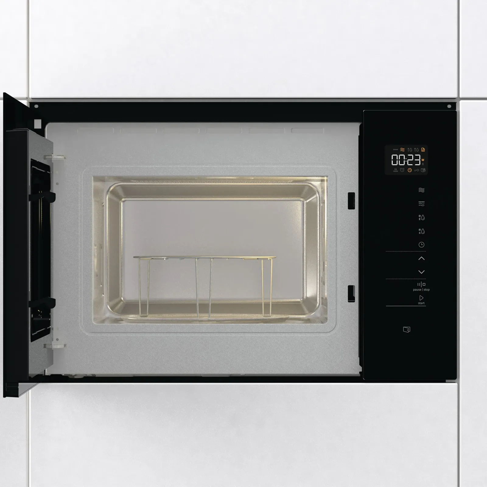 Gorenje מיקרוגל בנוי משולב גריל 38 ס"מ 25 ליטר גימור Total black תוצרת Gorenje דגם BMI251SG3BG — תמונה 2