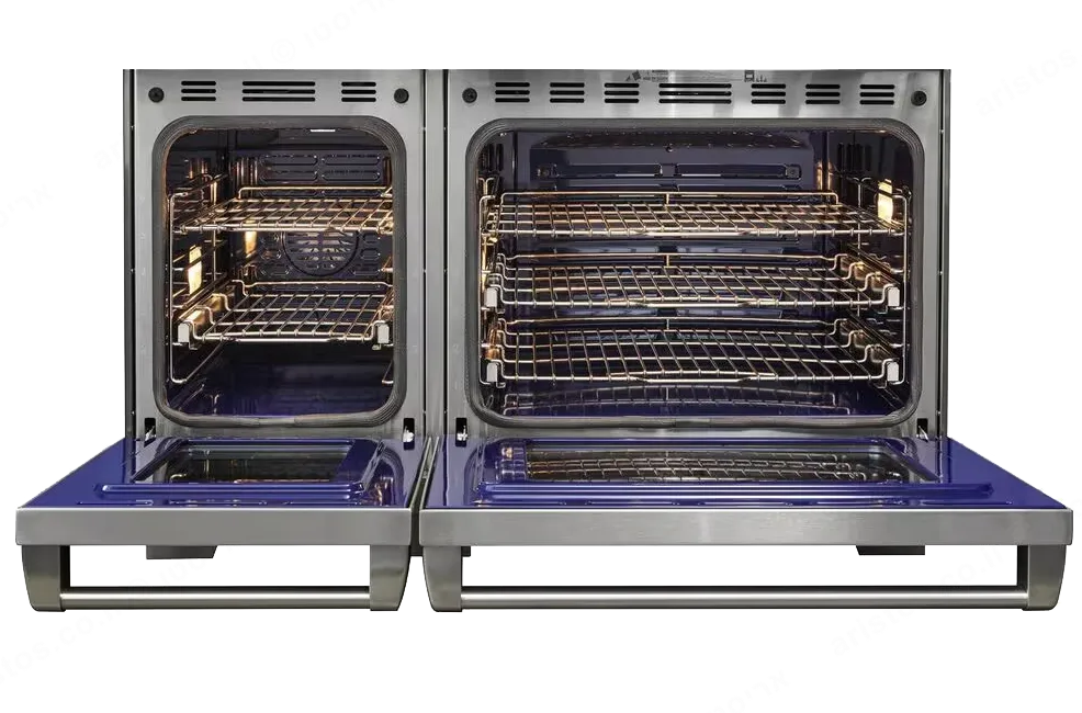 WOLF תנור דו תאי פירוליטי 122 ס"מ משולב כיריים גז 6 מבערים וטפניאקי מצב שבת גימור נירוסטה מבית WOLF דגם ICBDF48650G/S/P/LP — תמונה 7