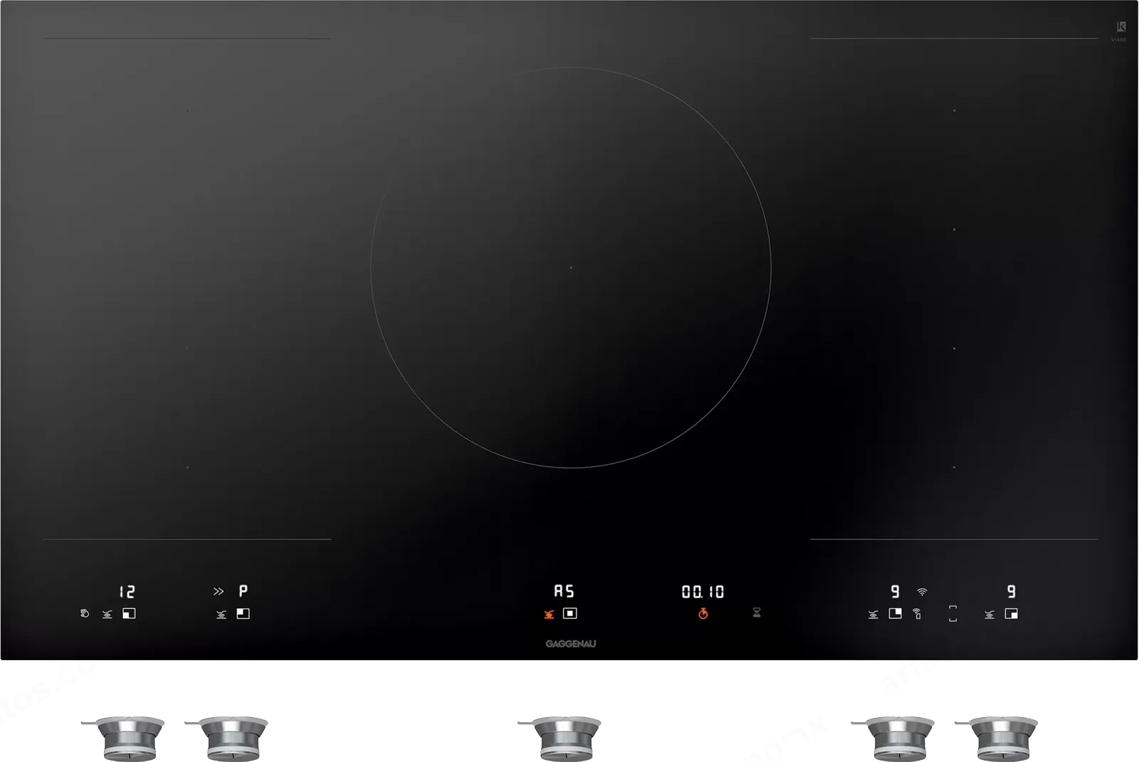 GAGGENAU כיריים אינדוקציה 90 ס"מ Flex התקנה שטוחה מתגים קדמיים סדרה 400 תוצרת GAGGENAU דגם VI492103 — תמונה 2