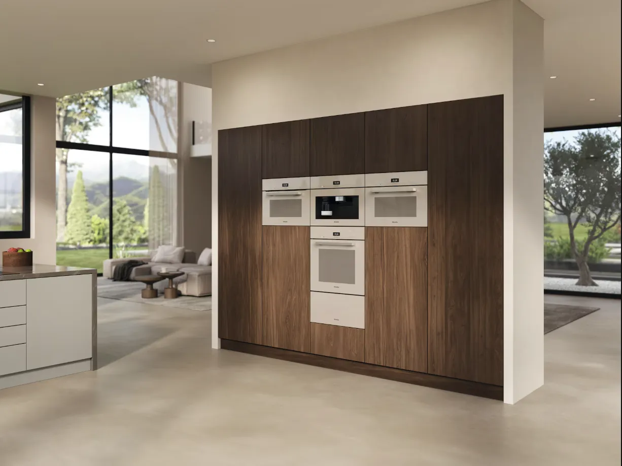 Miele תנור בנוי משולב מיקרו 45 ס"מ VITRO LINE תוצרת Miele דגם H 7440 BM Pearl beige — תמונה 5